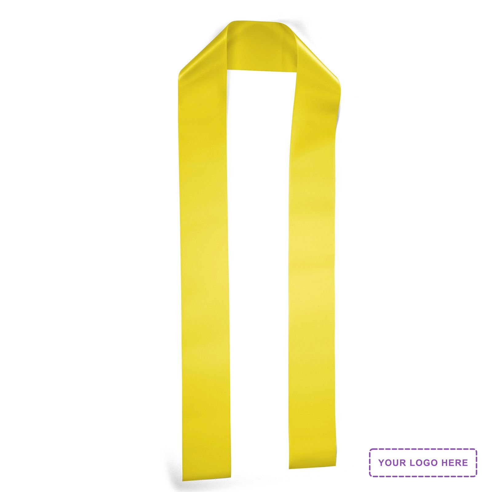 3" Badge Satin Stole - 60" Long - Sparkle
