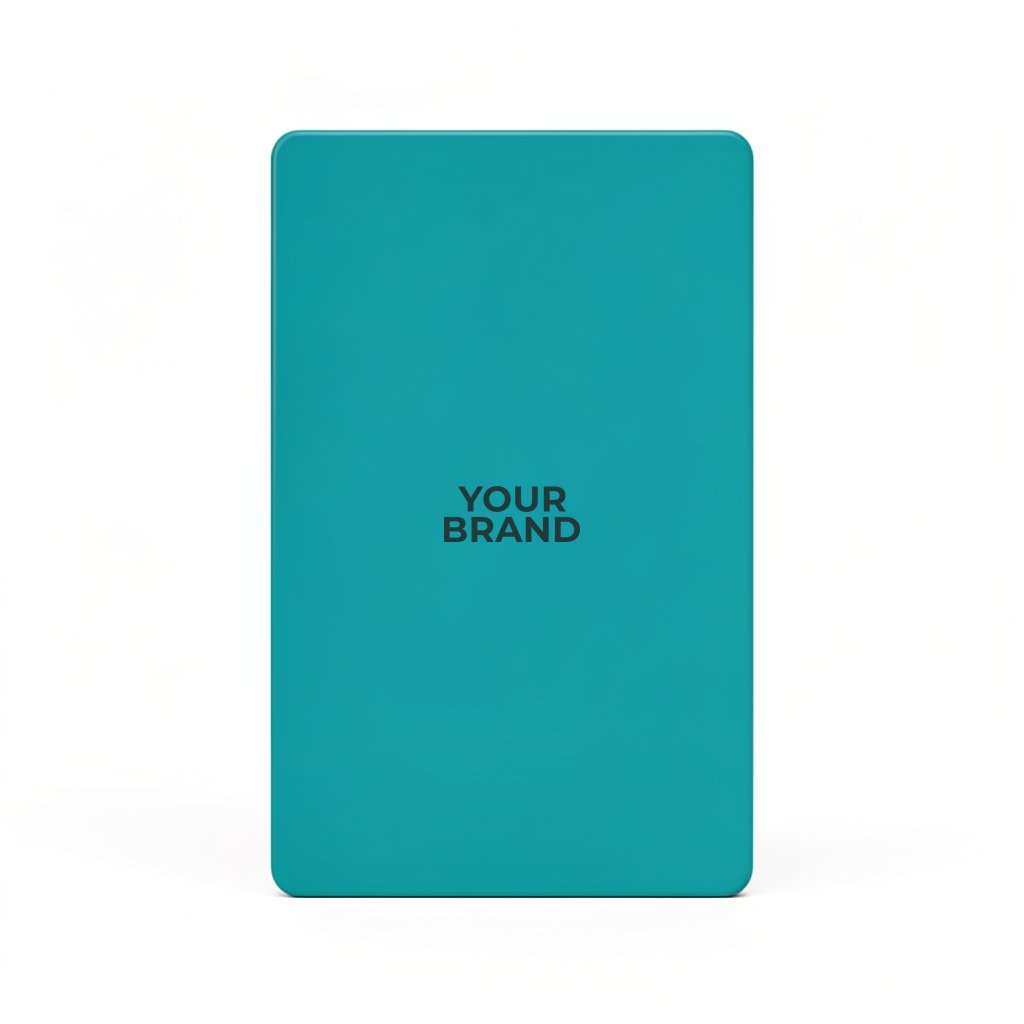 Solid Back Teal Poker Size Playing Cards