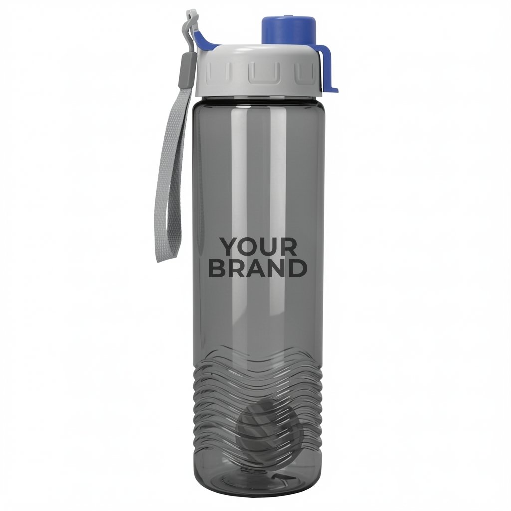 Garyline® Wave Tritan® Bottle with Quick-Snap Lid - 24 oz.