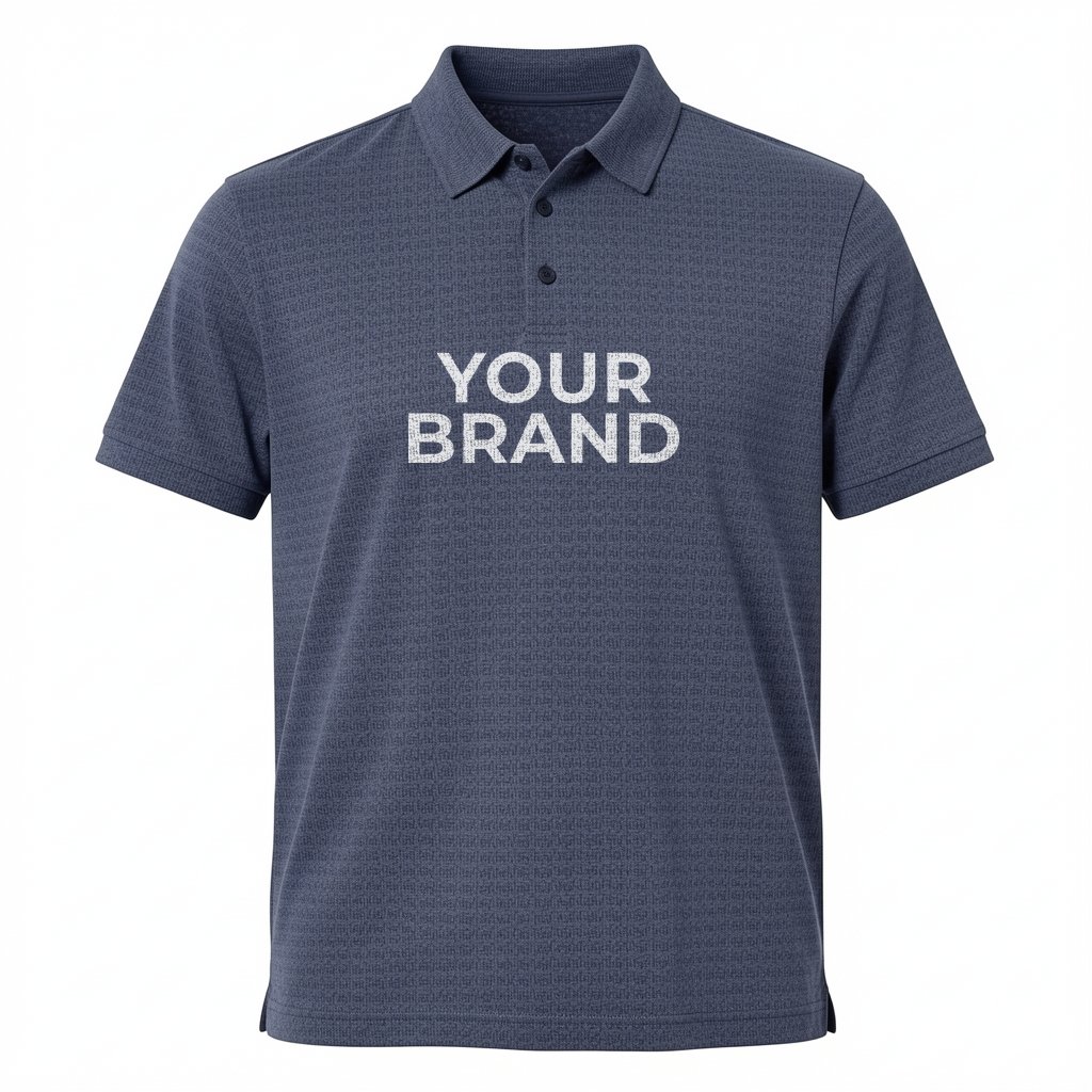 Men's Blended Printed Polo - A702