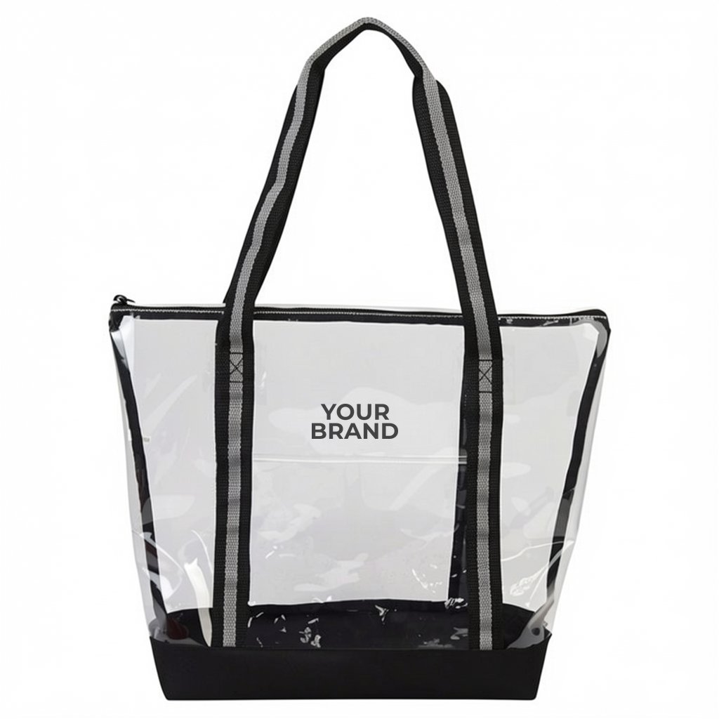 Diamond Clear TPU Zippered Tote