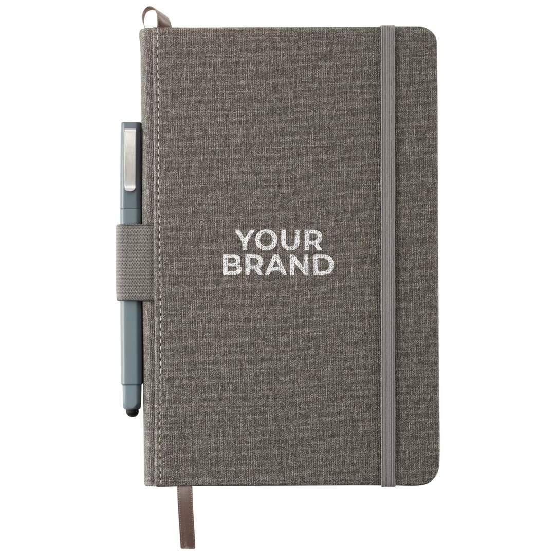 FSC® Mix 5.5" x 8.5" Heathered Hard Bound Journal