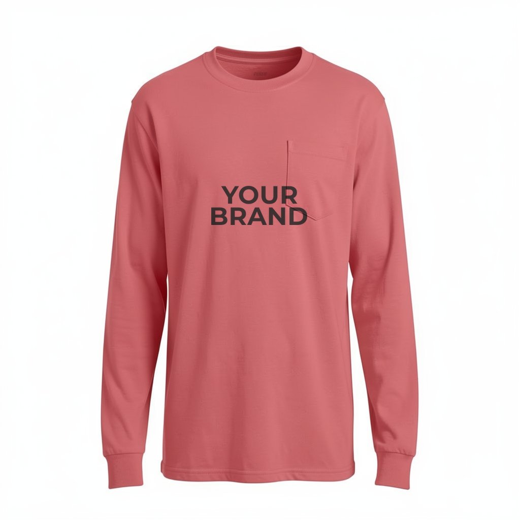 COMFORT COLORS Heavyweight Ring Spun Long Sleeve Pocket Tee. 4410