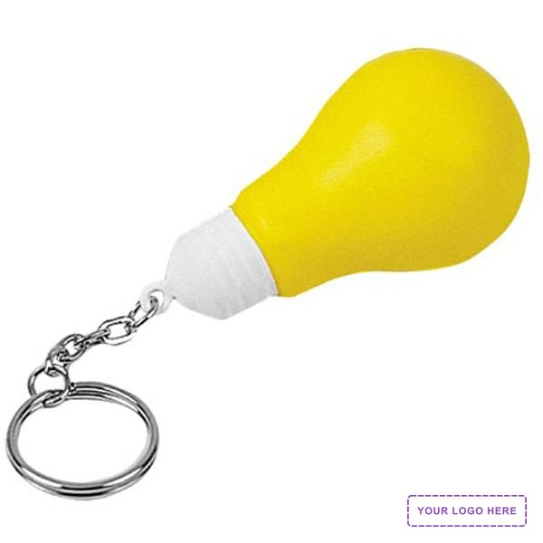 Lightbulb Stress Reliever Key Chain
