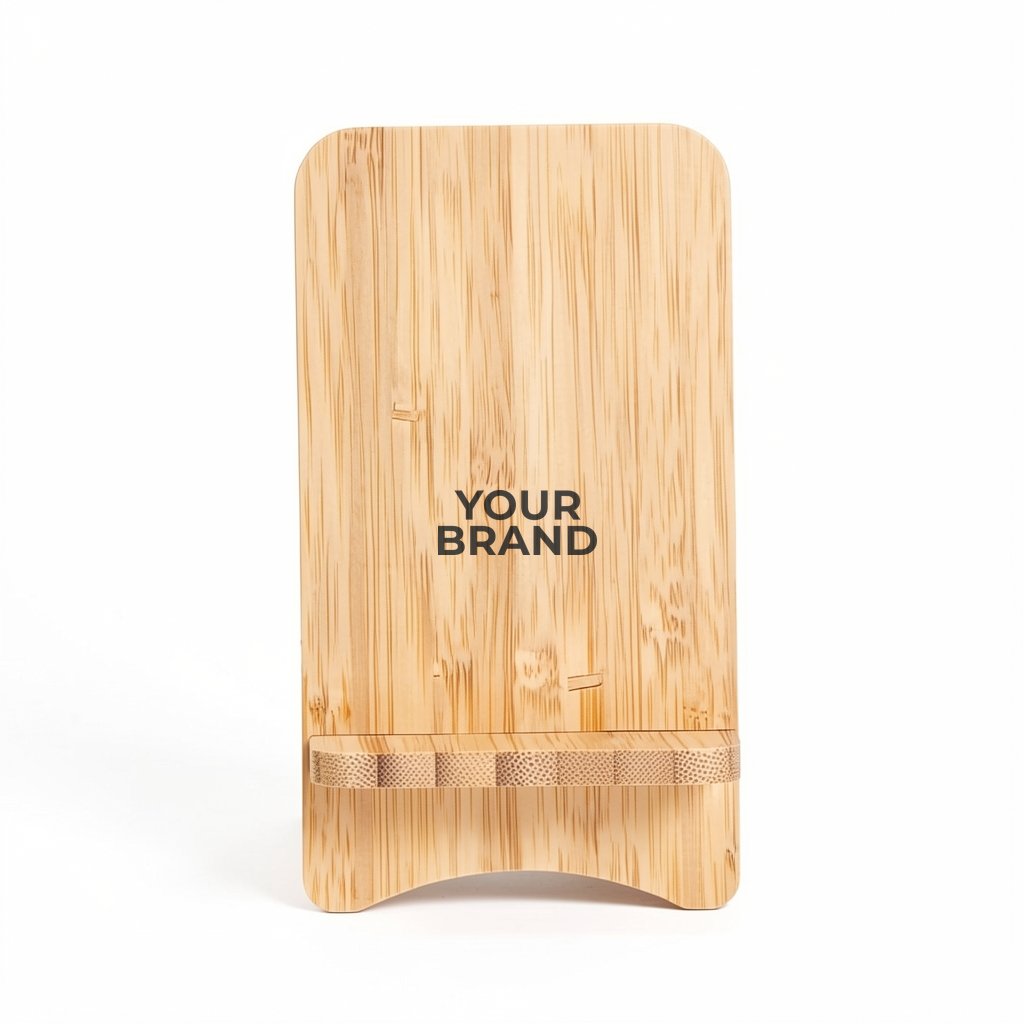Bamboo Wireless Charger Portable Phone Stand