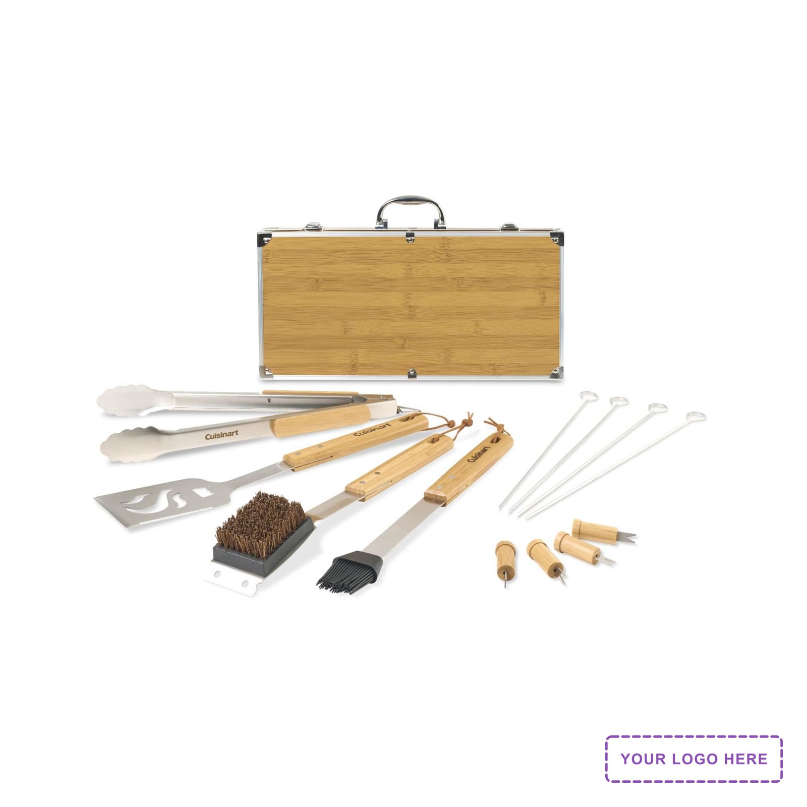 Cuisinart Outdoors® Bamboo 13 PC Grill Tool Set