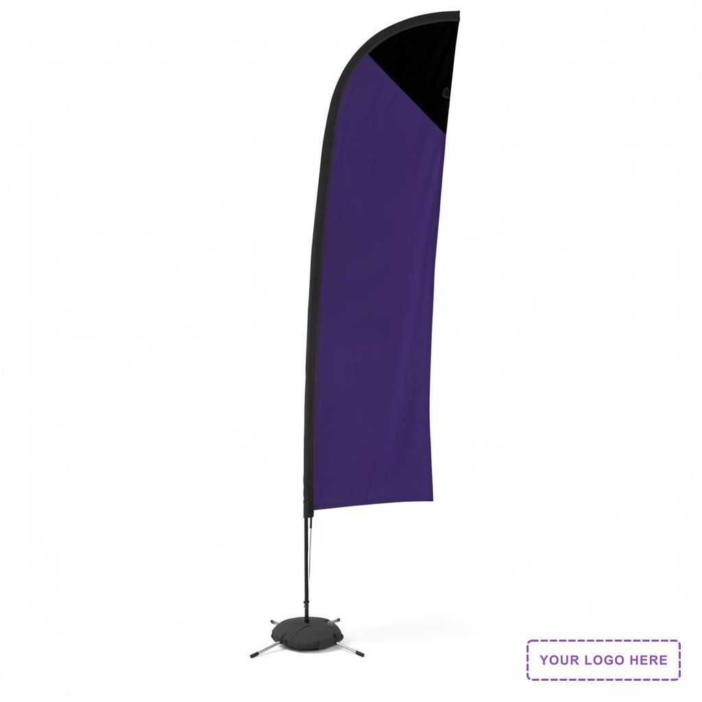 13' Elite Blade Nylon Sail Sign Kit (Single-Sided with Scissor Base)