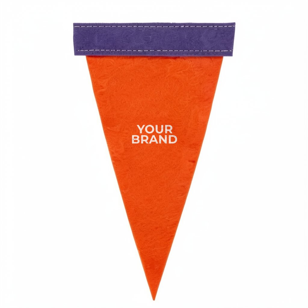 4" x 10" Colored Felt Pennant