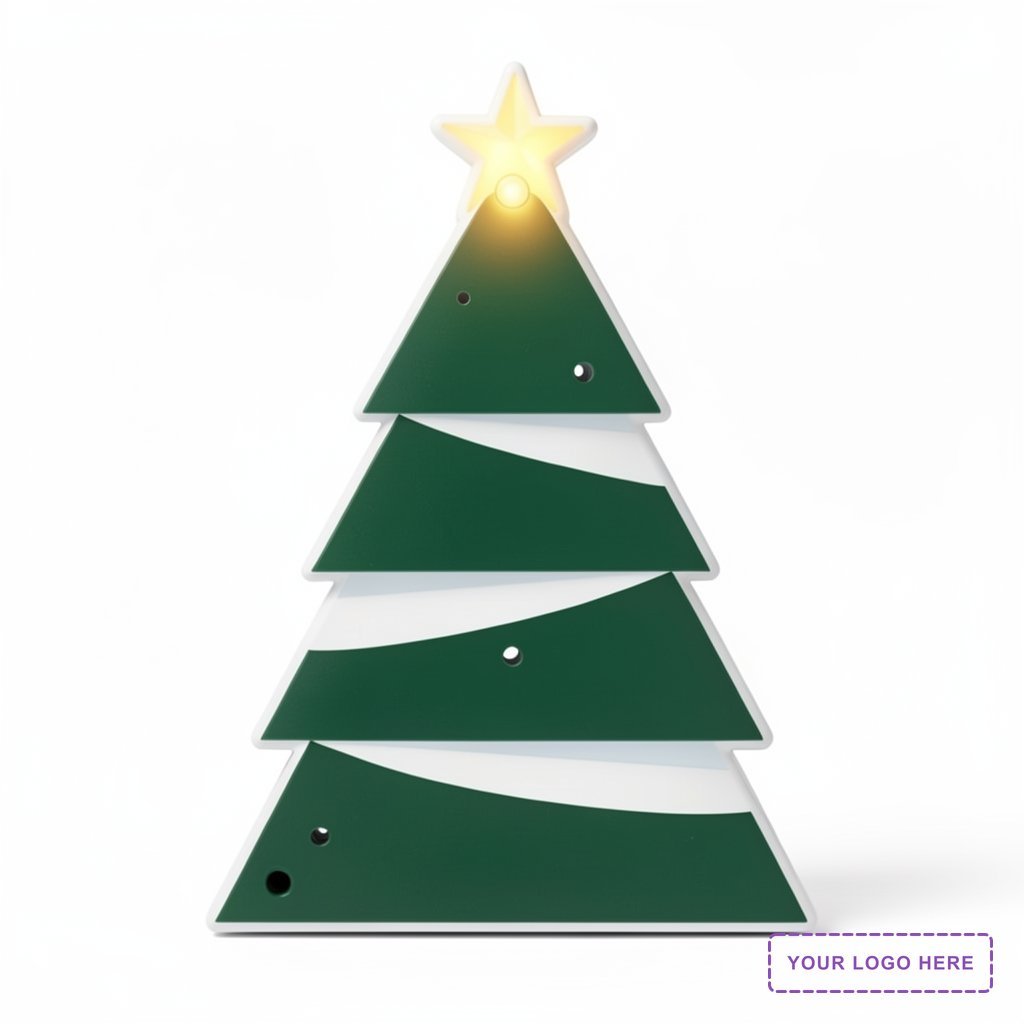 Blinky LED Christmas Tree Pin