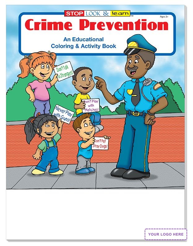 COLORING SET - Crime Prevention Coloring Book Fun Pack