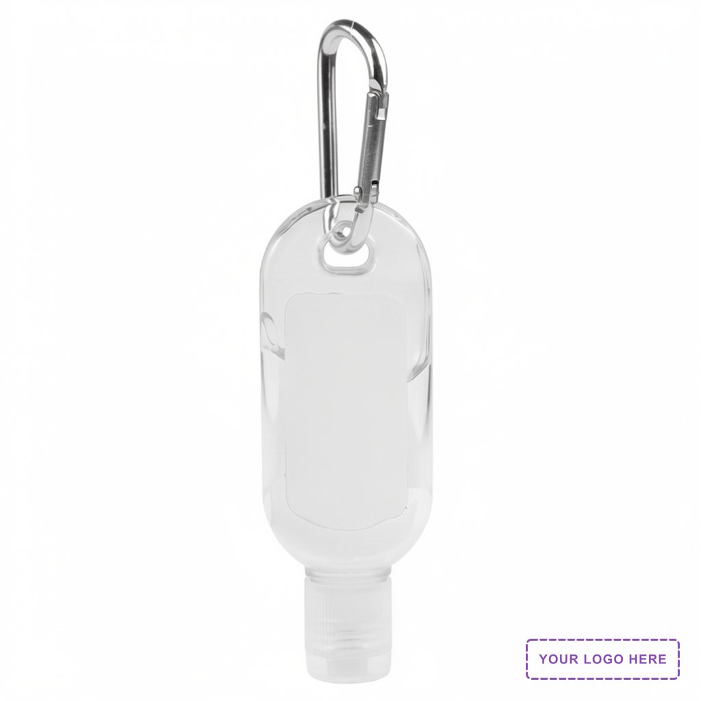 "SanGo L" 1.8 oz Hand Sanitizer Antibacterial Gel in Flip-Top Bottle with Carabiner(PhotoImage Full