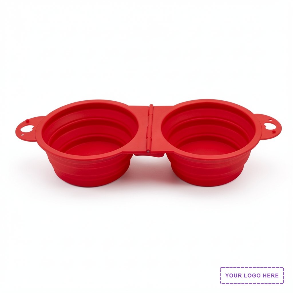 Top Tail Double Collapsible Pet Bowl