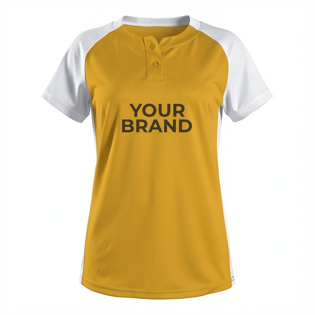 Girls' Two Button Fastpitch Jersey - 522PDWG