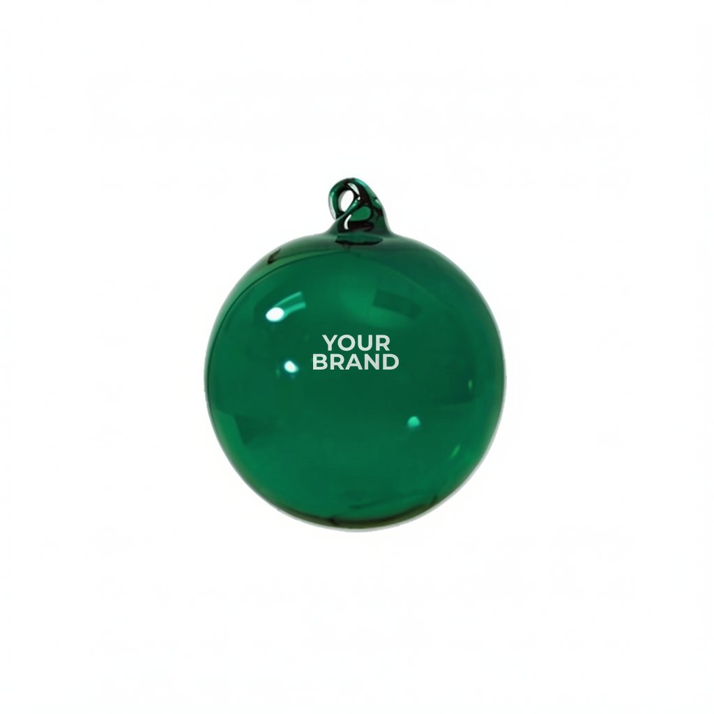 3" Hand Blown Glass Ornament