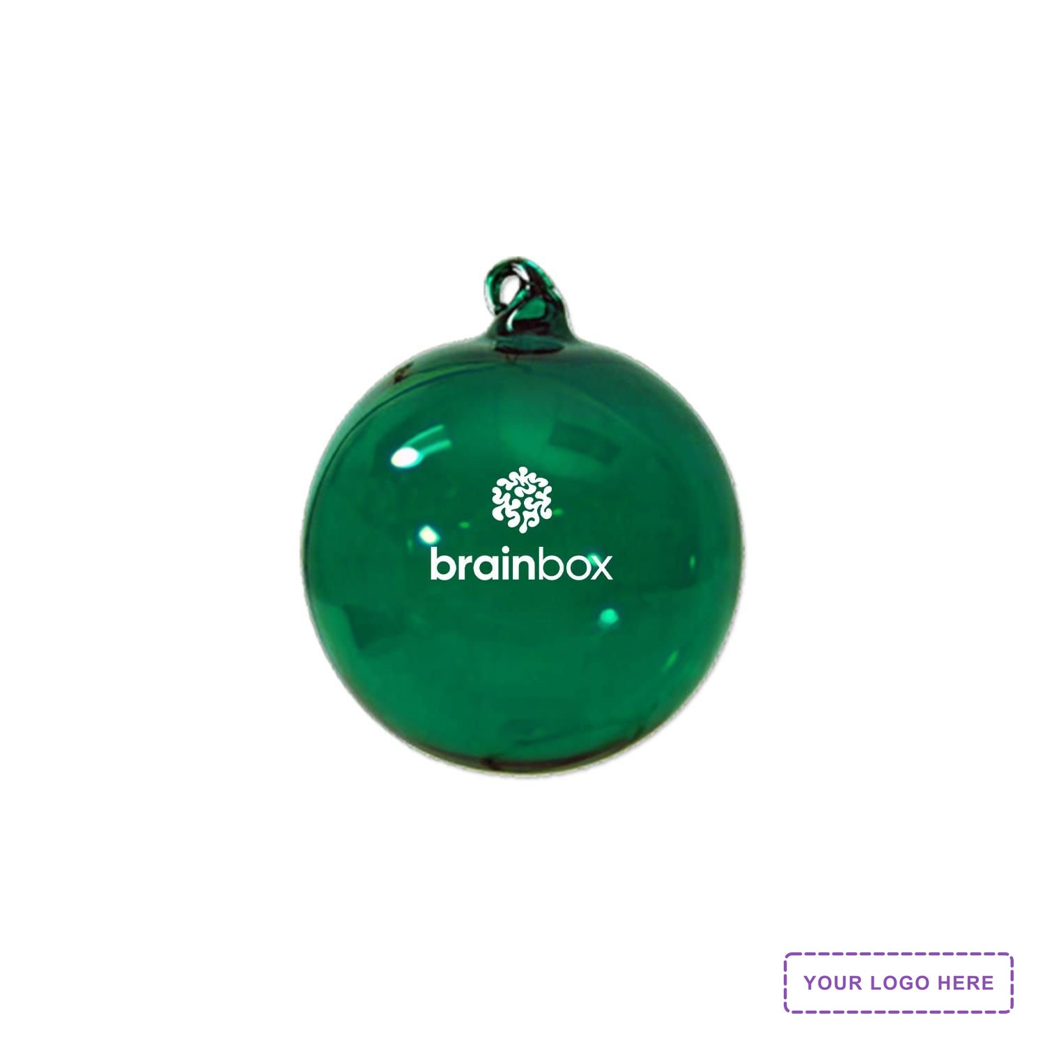 3" Hand Blown Glass Ornament