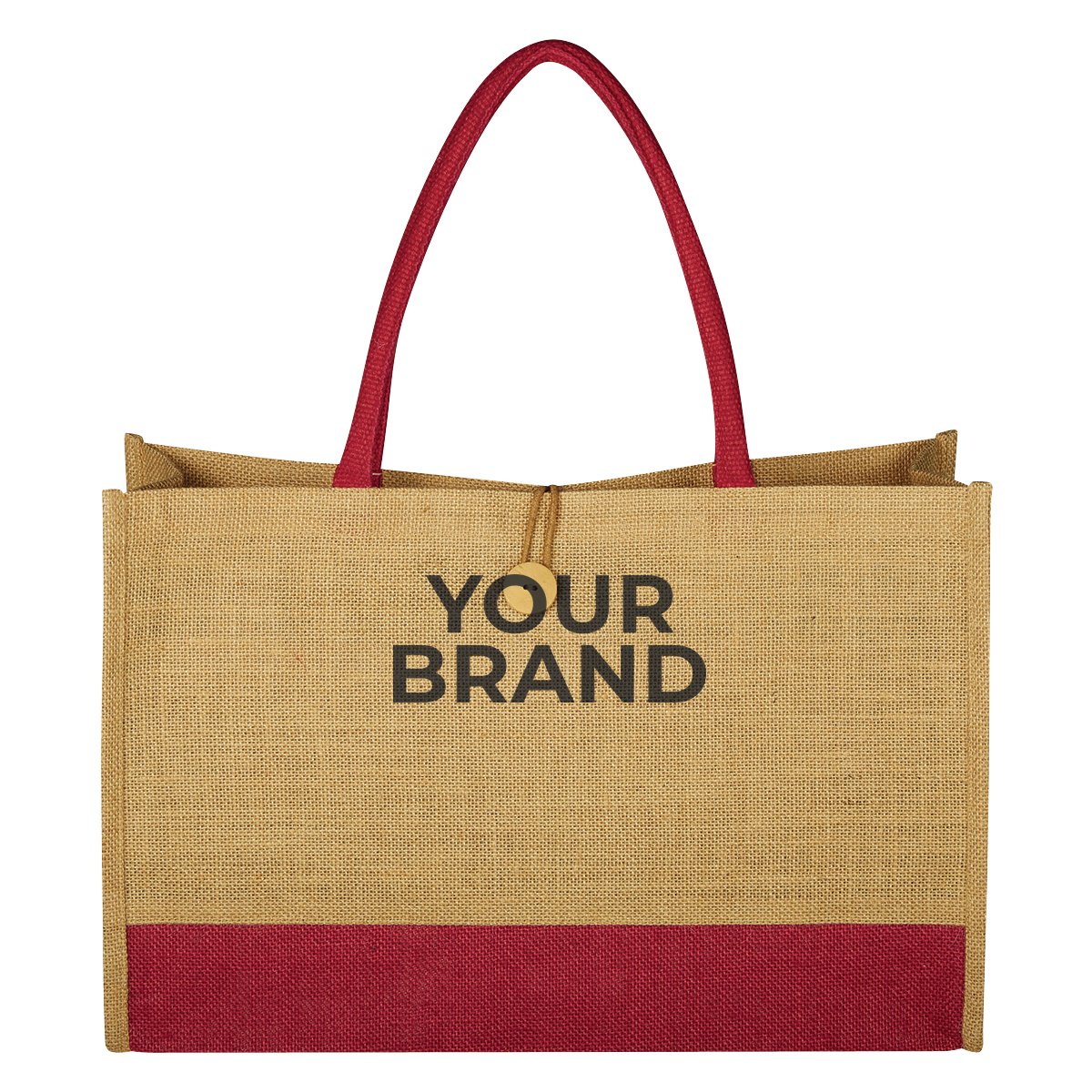 Jute Box Tote Bag