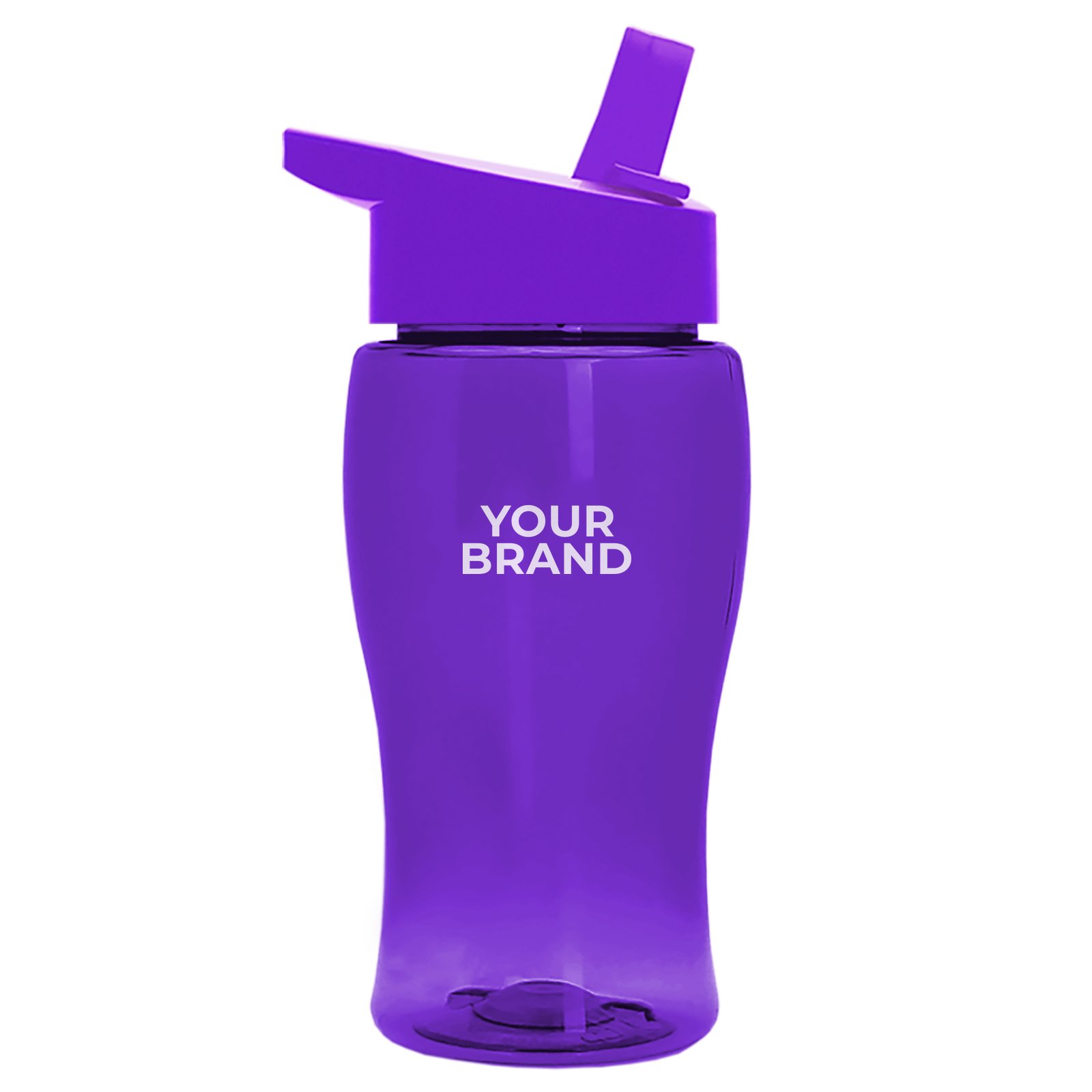 Garyline® Poly+ Jr. Transparent Bottle with Flip-Straw Lid - 18 oz.