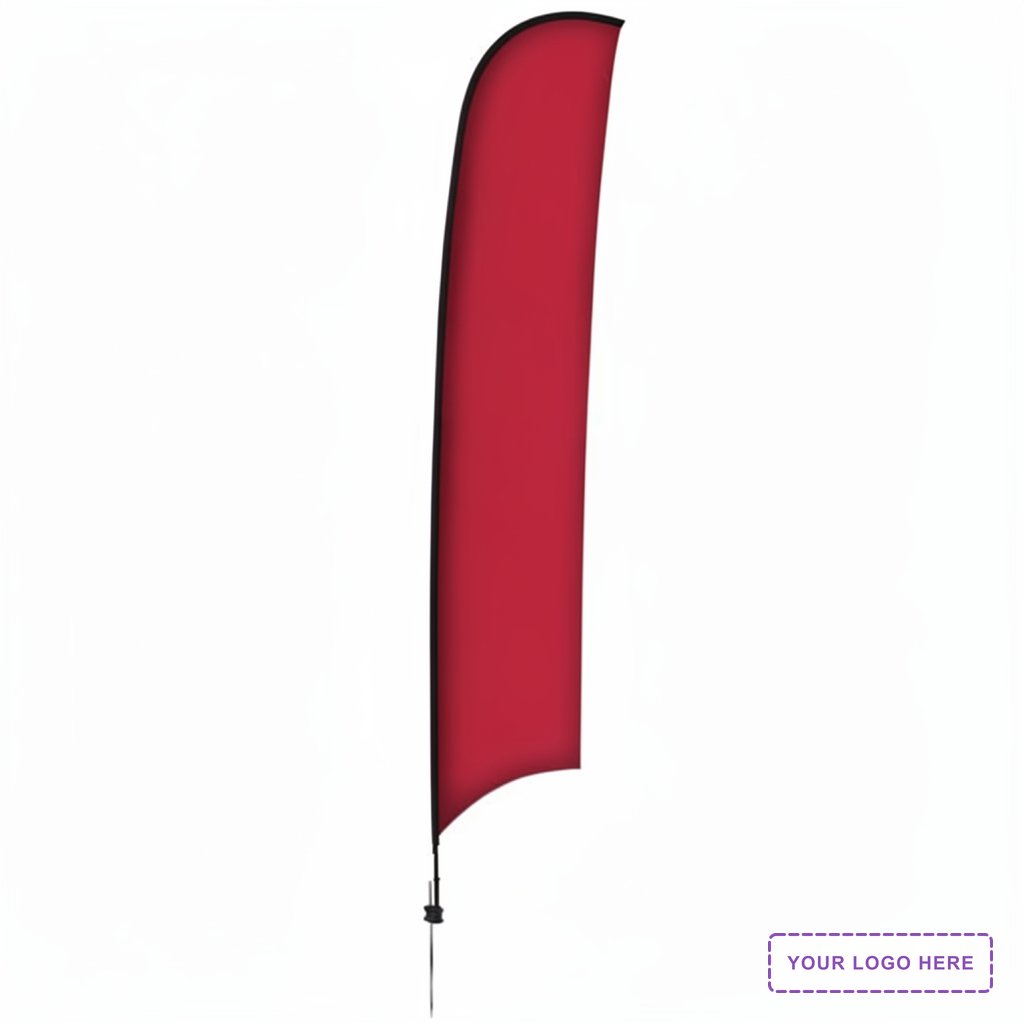 17' Elite Razor Nylon Sail Sign Kit (Single-Sided with Ground Spike)