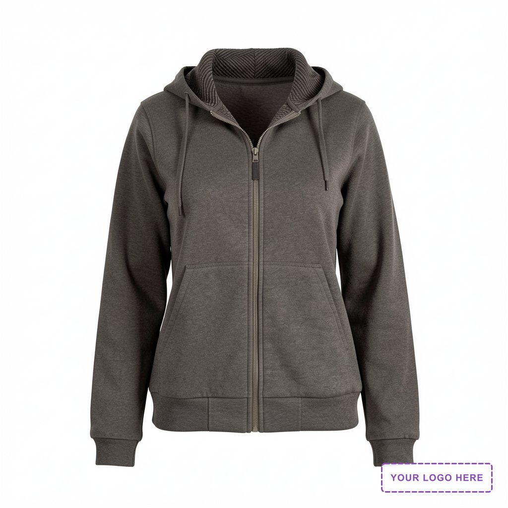 Berne Heritage Grid Fleece-Lined Zip Sweatshirt - Women's