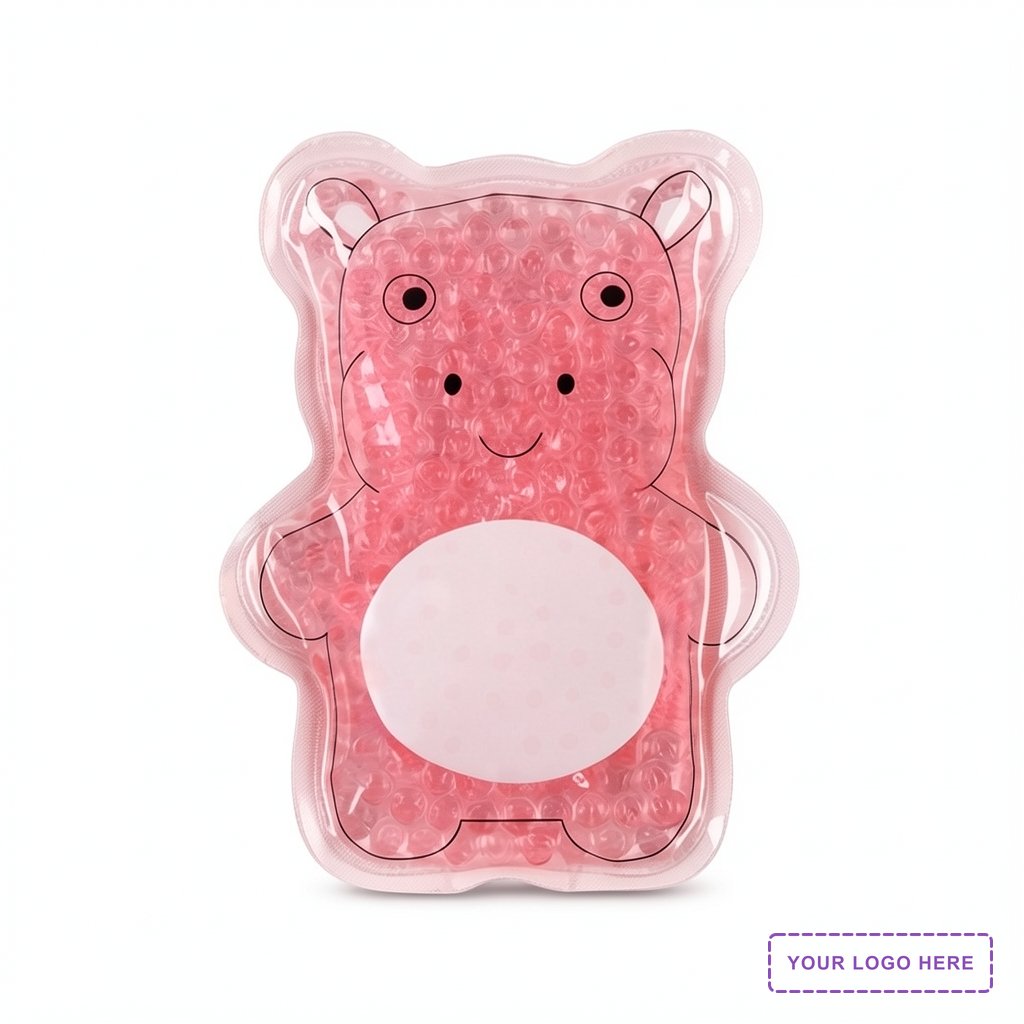 Plush Hippo Aqua Pearls™ Hot/Cold Pack