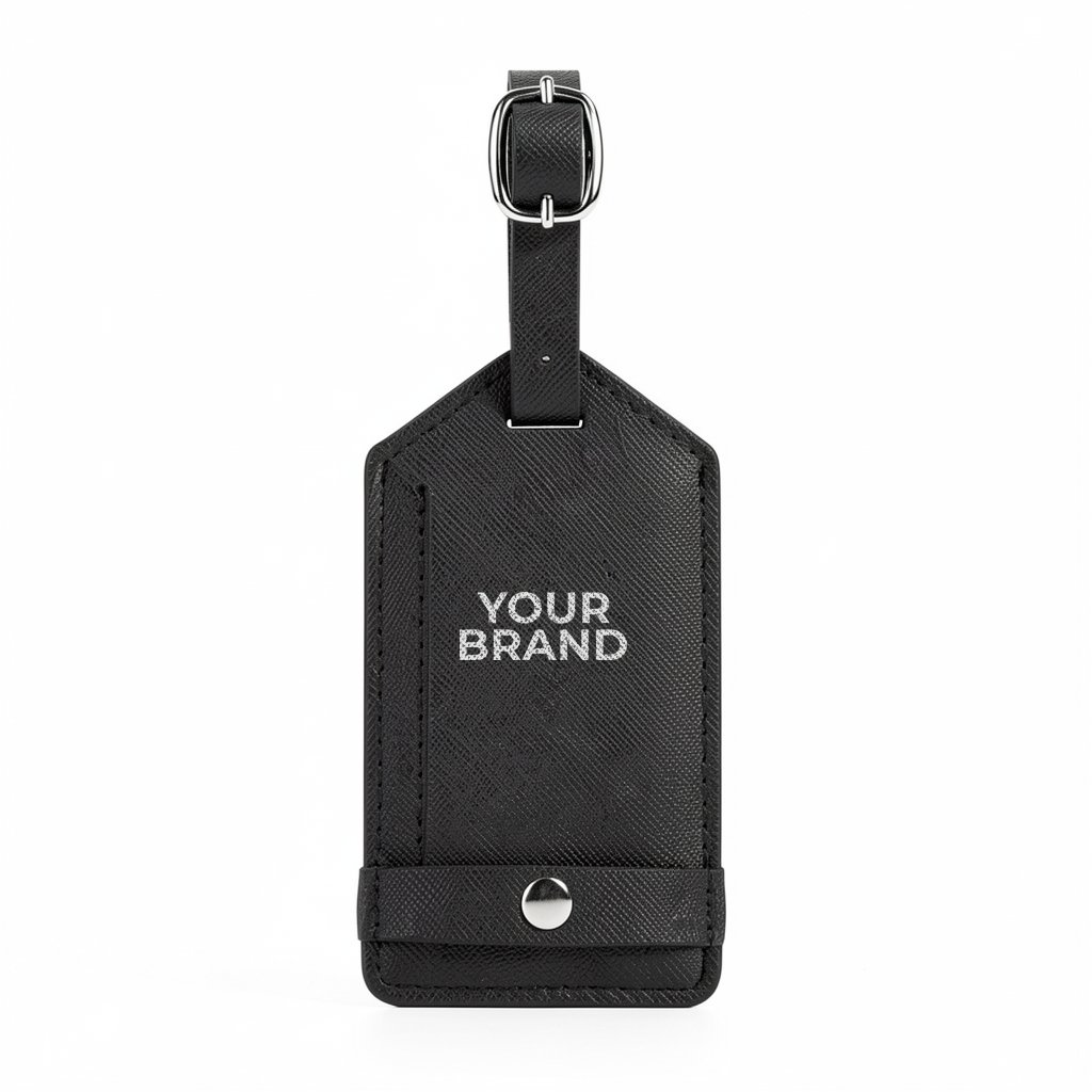 Toscano Genuine Leather Luggage Tag