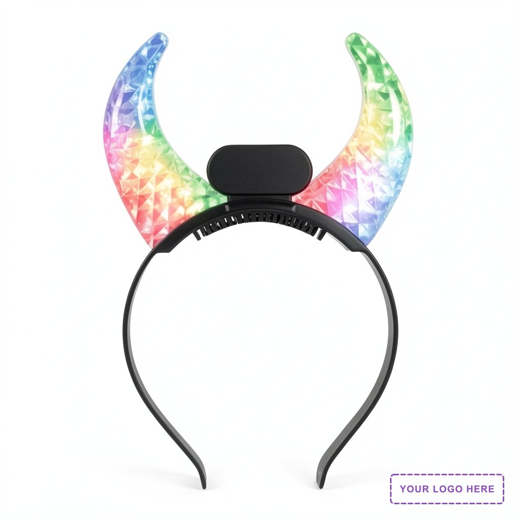 Color changing LED devil horns