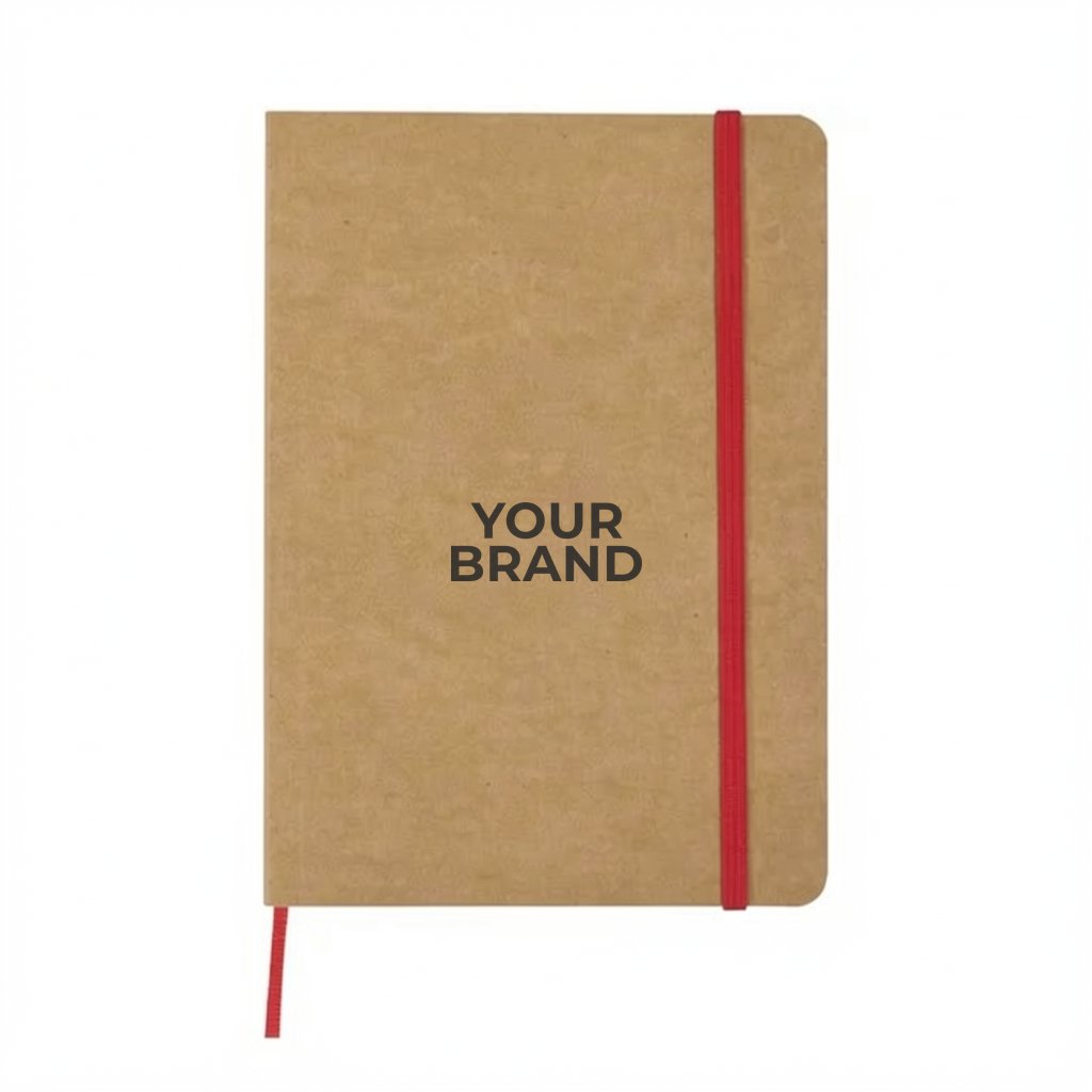 Eco Notebook with Recycled paper and strap