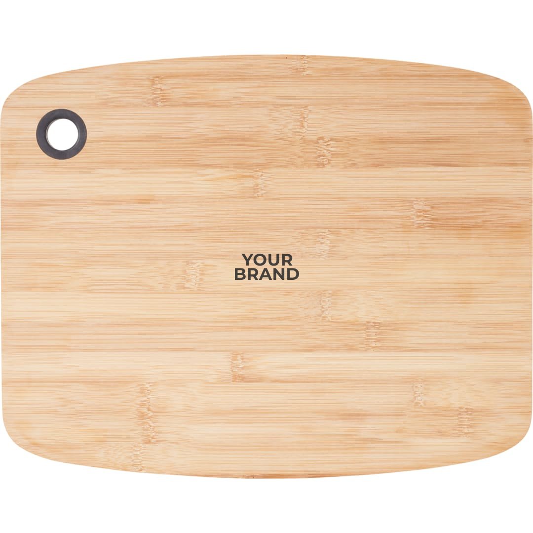 Large Bamboo Cutting Board with Silicone Grip