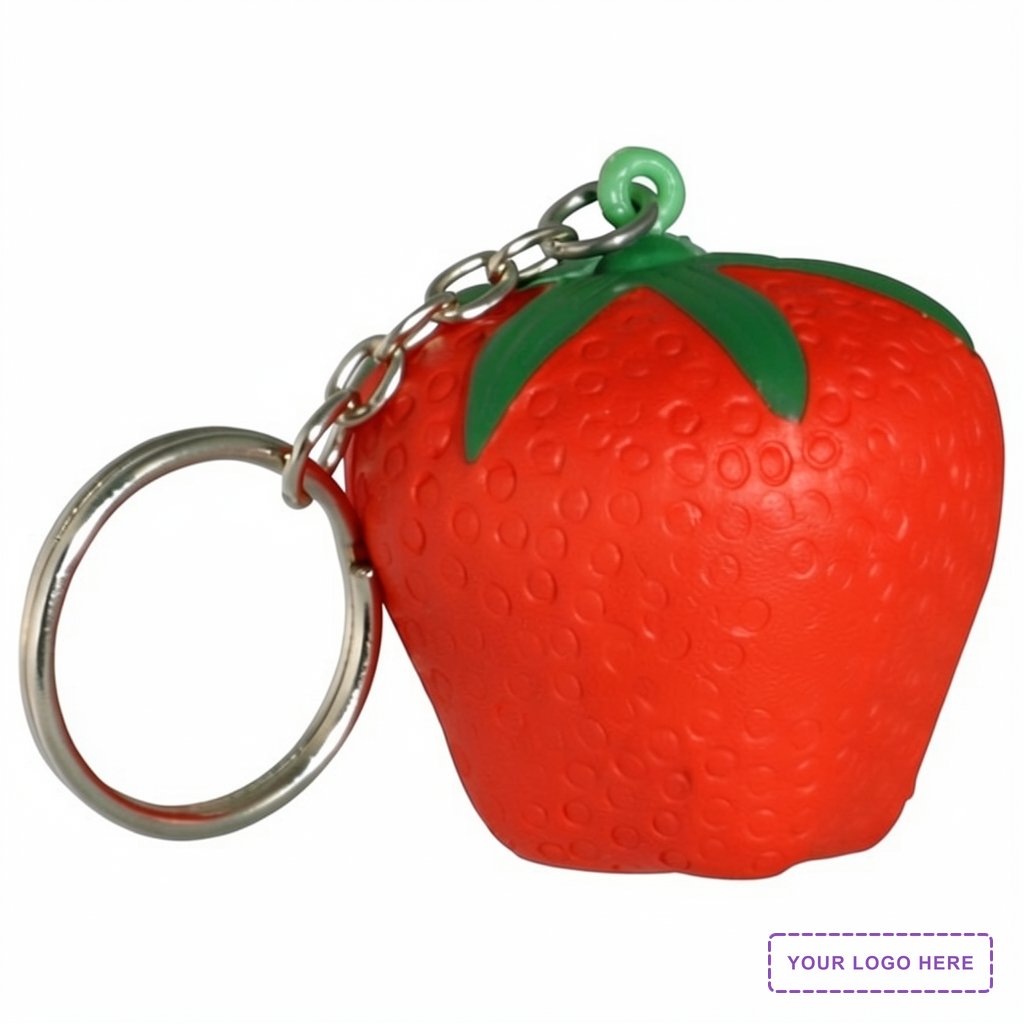 Strawberry Stress Reliever Key Chain