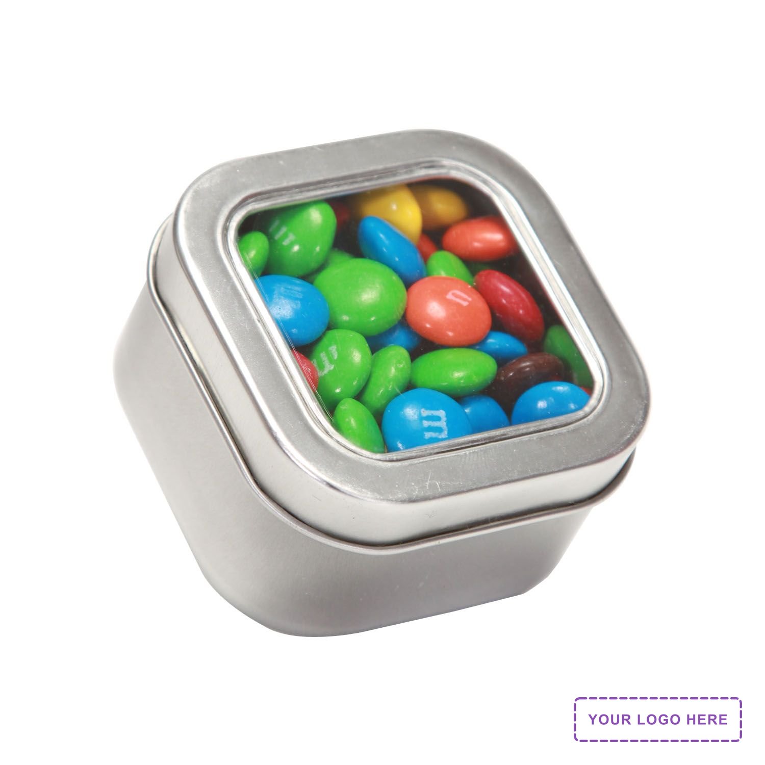 Small Square Window Tin Premium Fill