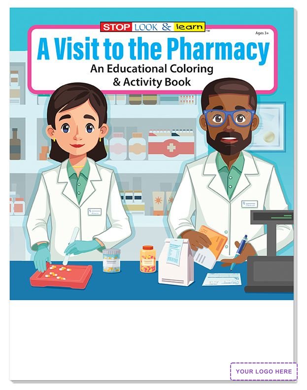 COLORING SET - A Visit to the Pharmacy Coloring Book Fun Pack