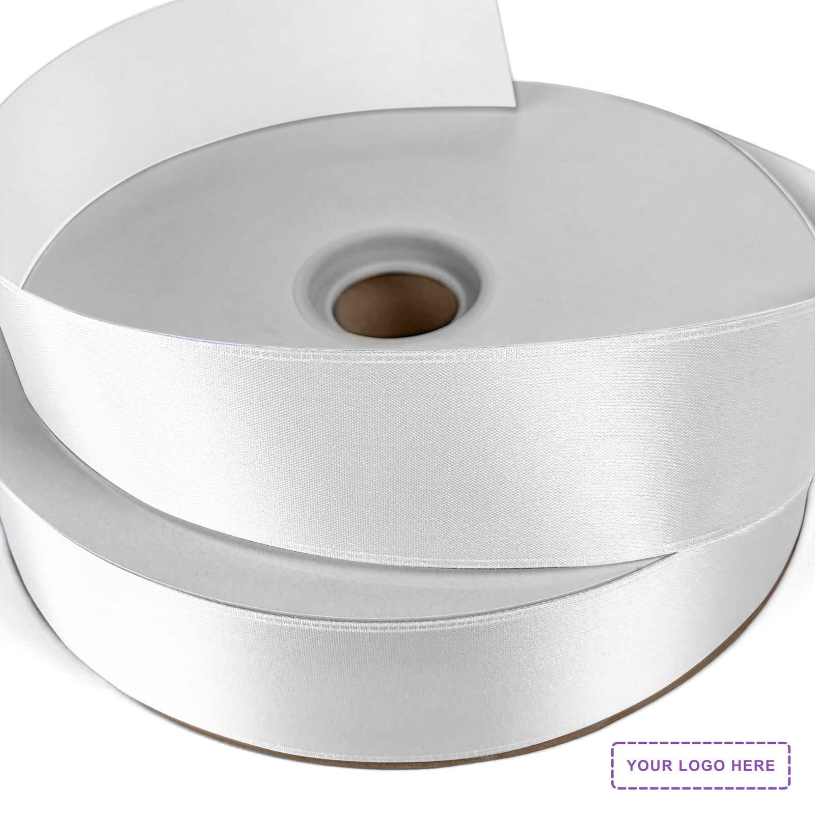1 1/2" Badge Satin Ribbon - 100yd Roll - Foil Print