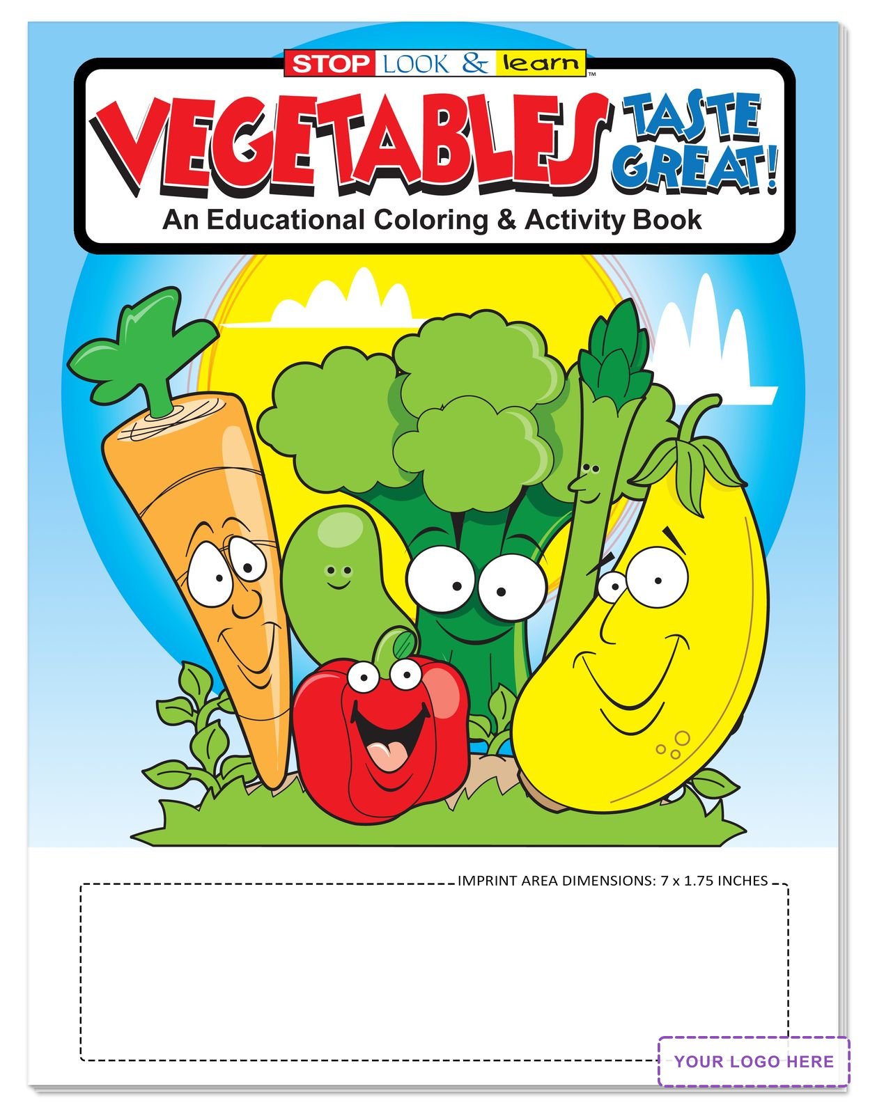 COLORING SET - Vegetables Taste Great Coloring Book Fun Pack