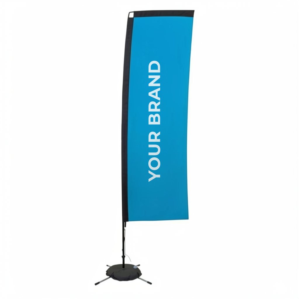 10' Premium Rectangle Sail Sign Kit (Single-Sided with Scissor Base)