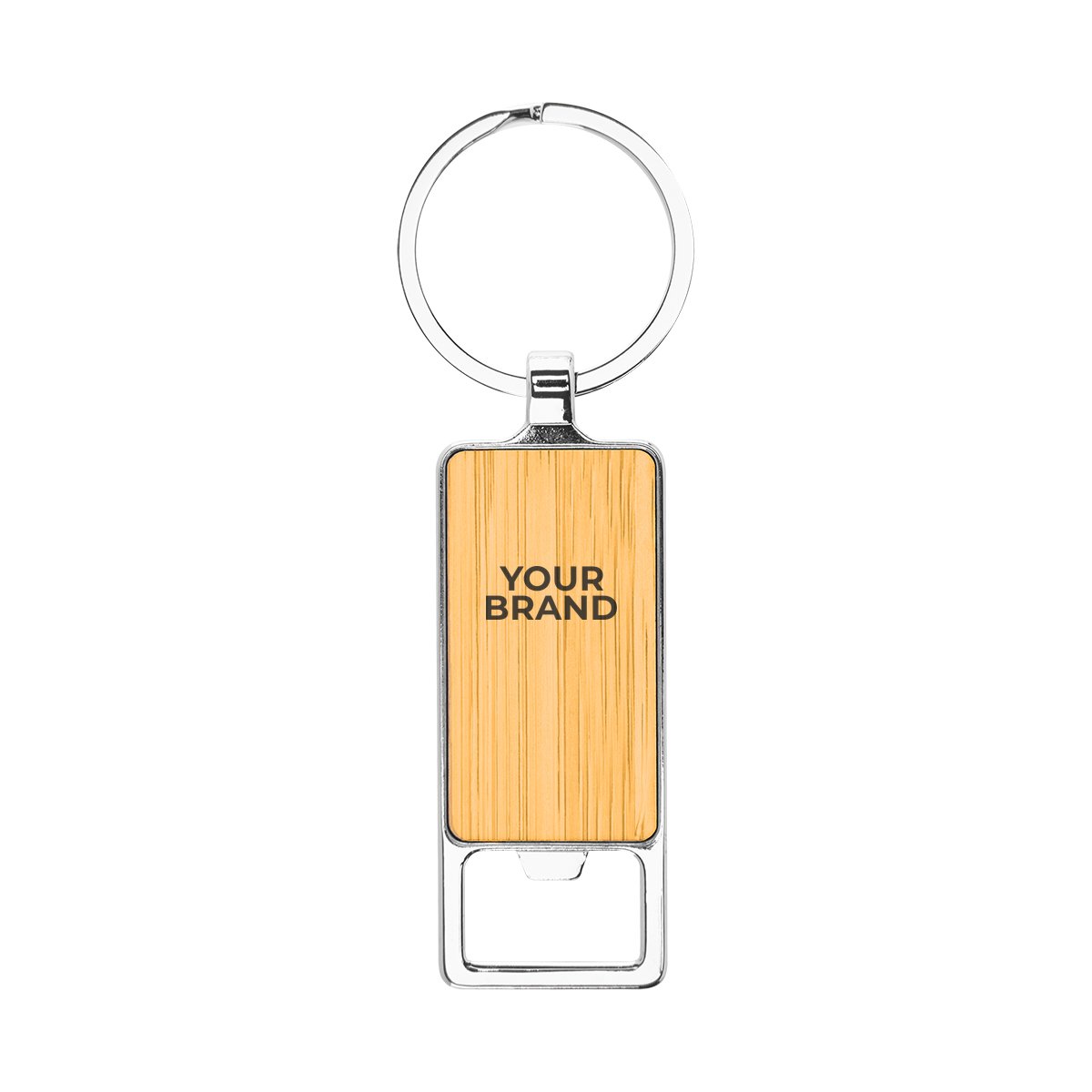Bristol Bamboo Key Tag With Bottle Opener