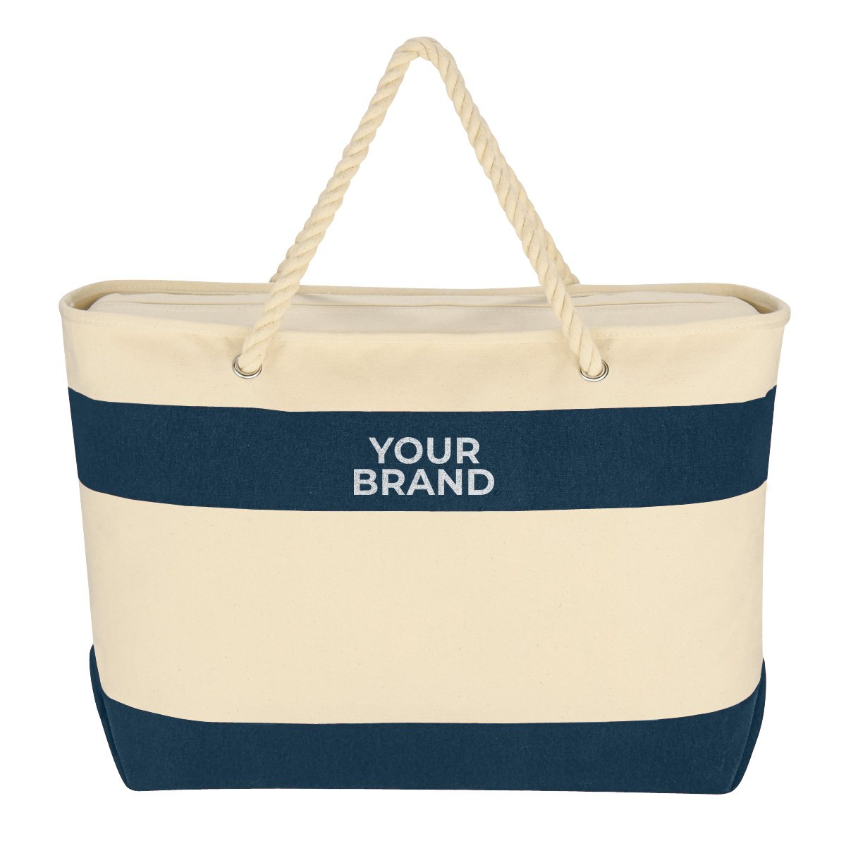 Large Cruising Tote Bag With Rope Handles