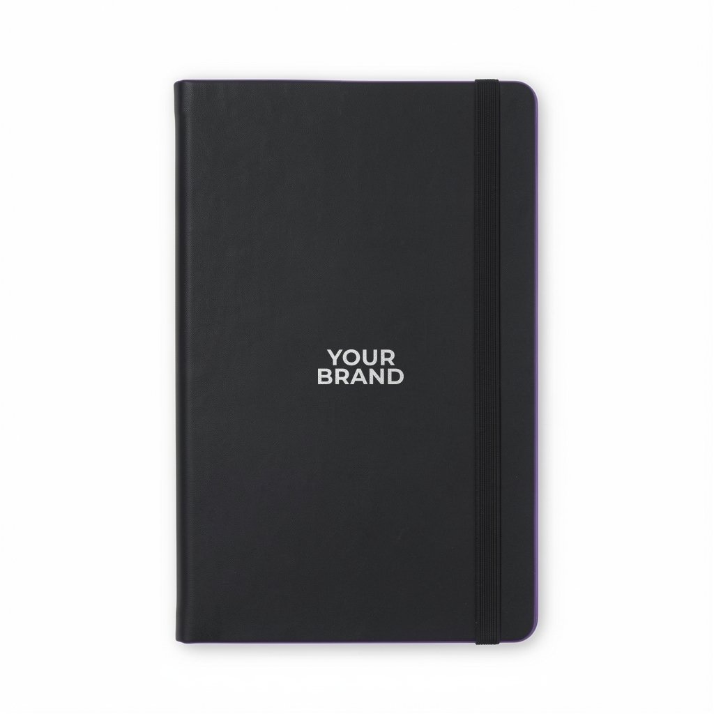 Castelli Black Laser Medio Lined Ivory Page Journal