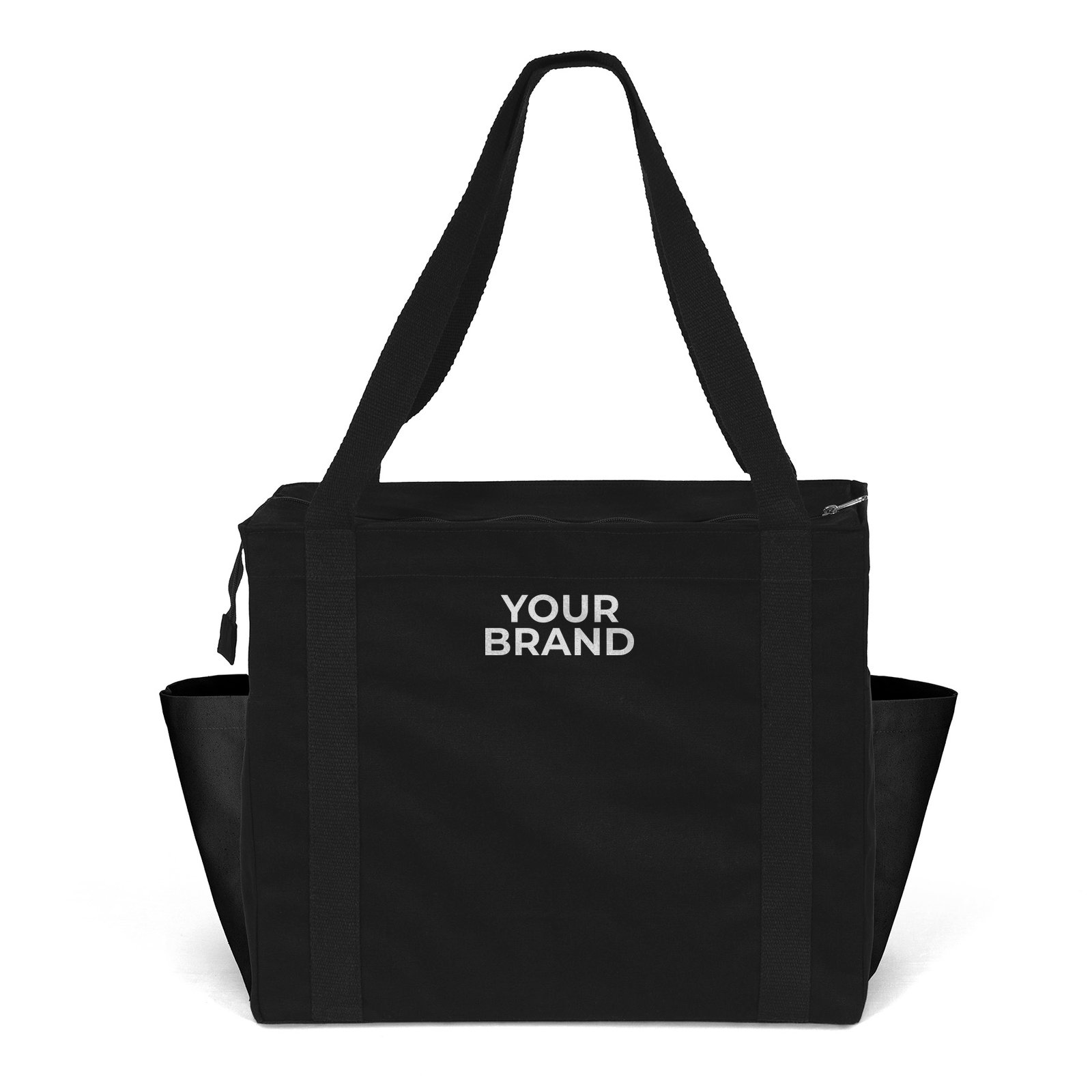 Jeremy™ - Deluxe Canvas Zipper Tote - Screen Print