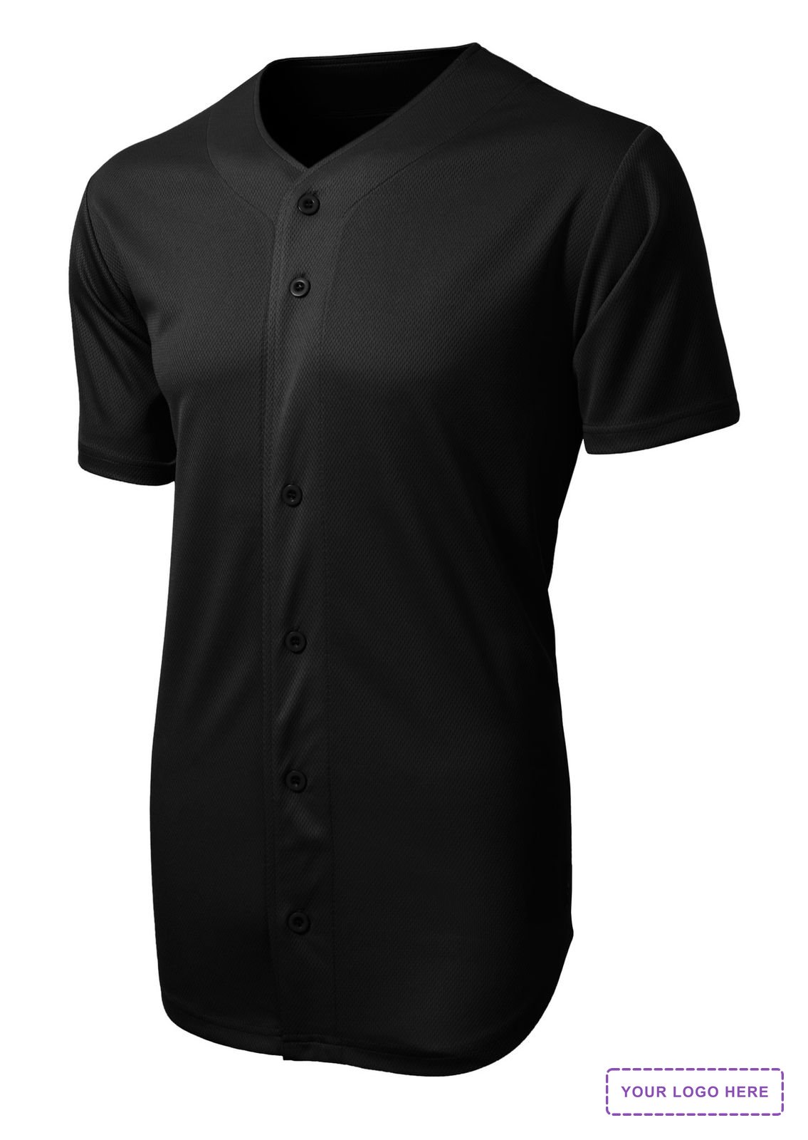 Sport-Tek PosiCharge Tough Mesh Full-Button Jersey. ST220