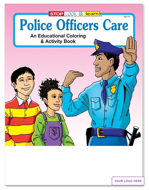 COLORING SET - Police Officers Care Coloring Book Fun Pack