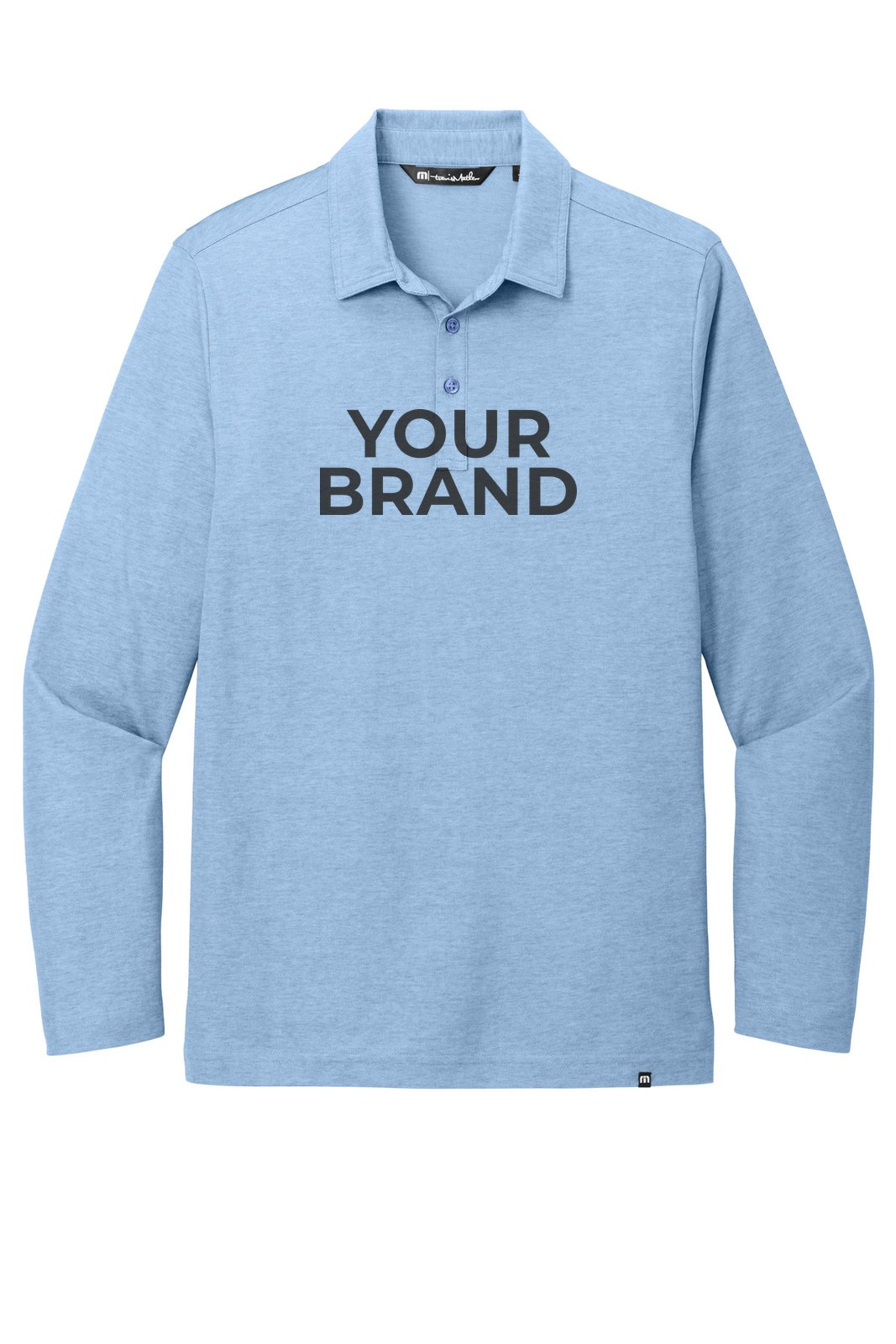 TravisMathew Oceanside Heather Long Sleeve Polo TM1MZ343