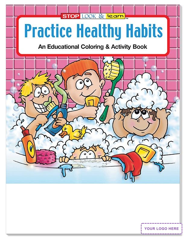 COLORING SET - Practice Healthy Habits Coloring Book Fun Pack
