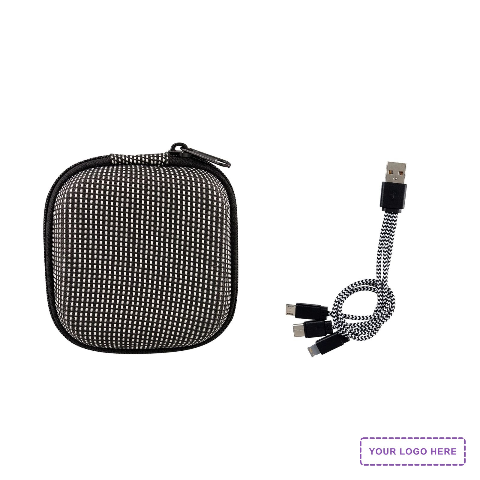 Textured 3-in-1 Charging Cable Set