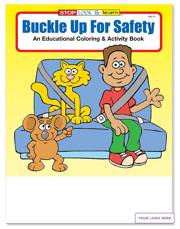 COLORING SET - Buckle Up for Safety Coloring Book Fun Pack