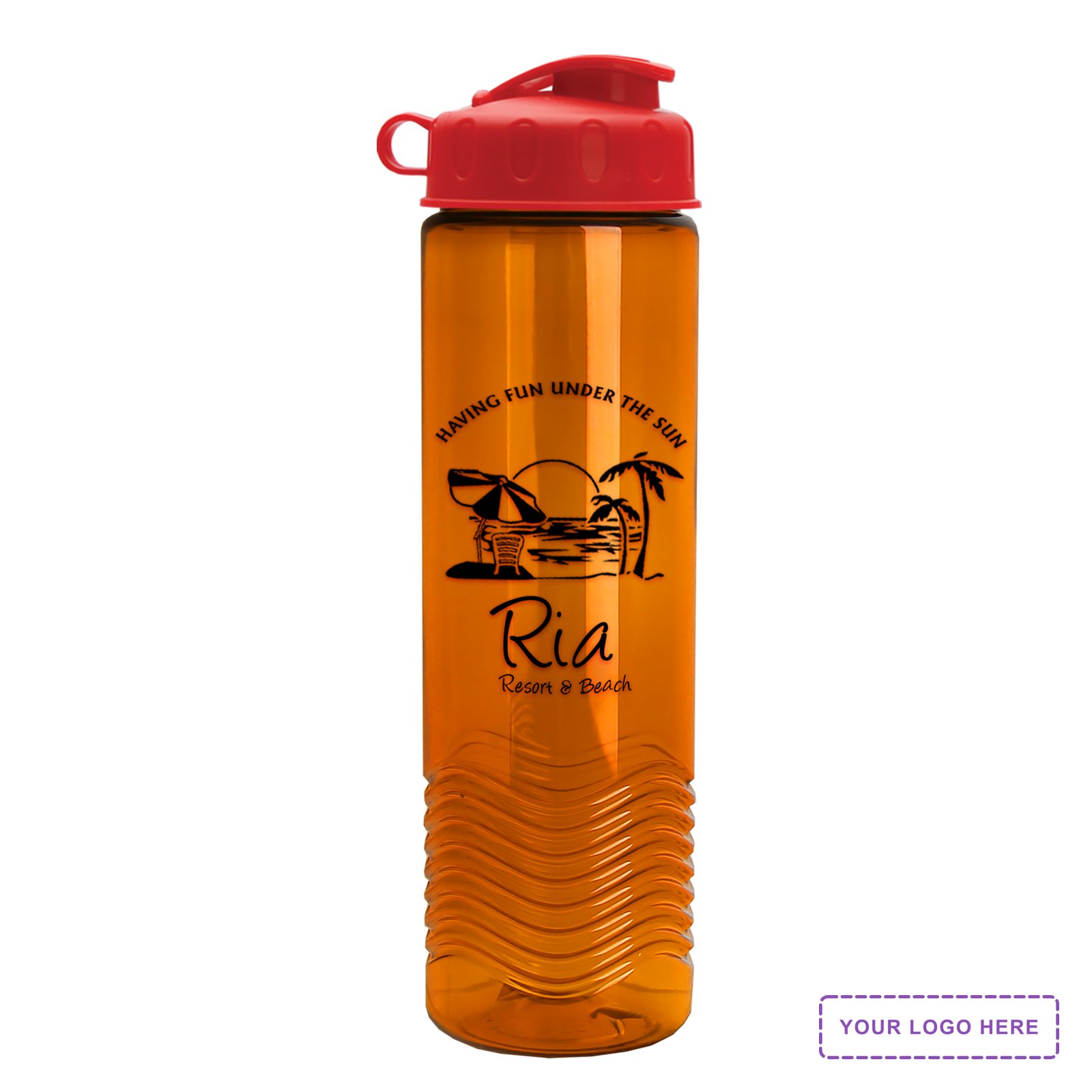 Garyline® Wave Tritan® Bottle with Flip Lid - 24 oz.