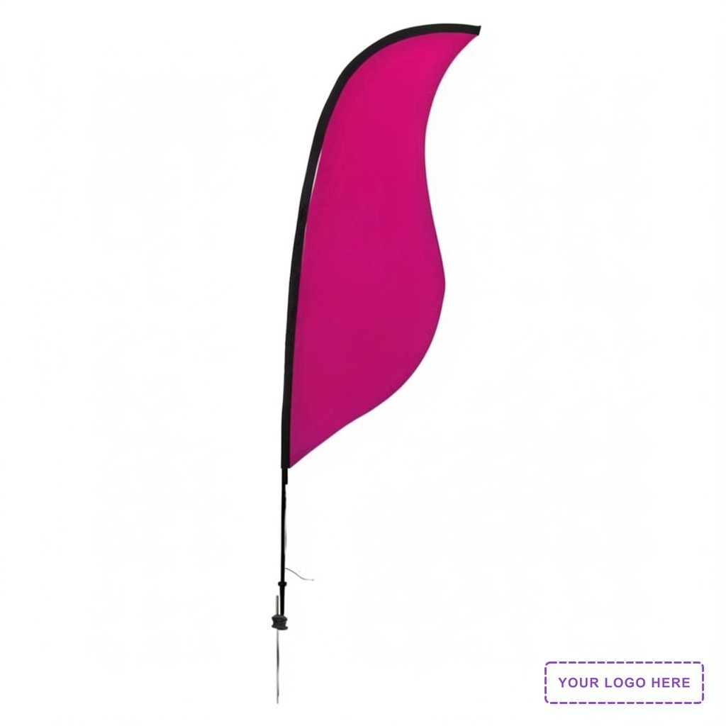 9' Premium Sabre Sail Sign Kit (Single-Sided with Ground Spike)