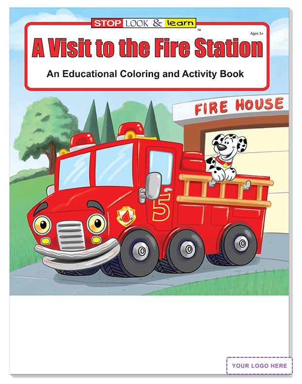 COLORING SET - A Visit to the Fire Station Coloring Book Fun Pack