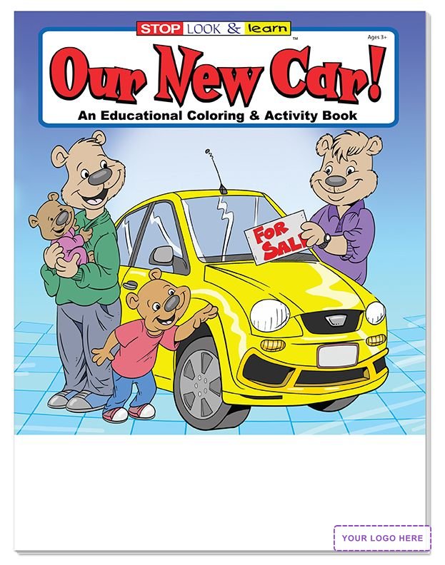 COLORING SET - Our New Car! Coloring Book Fun Pack