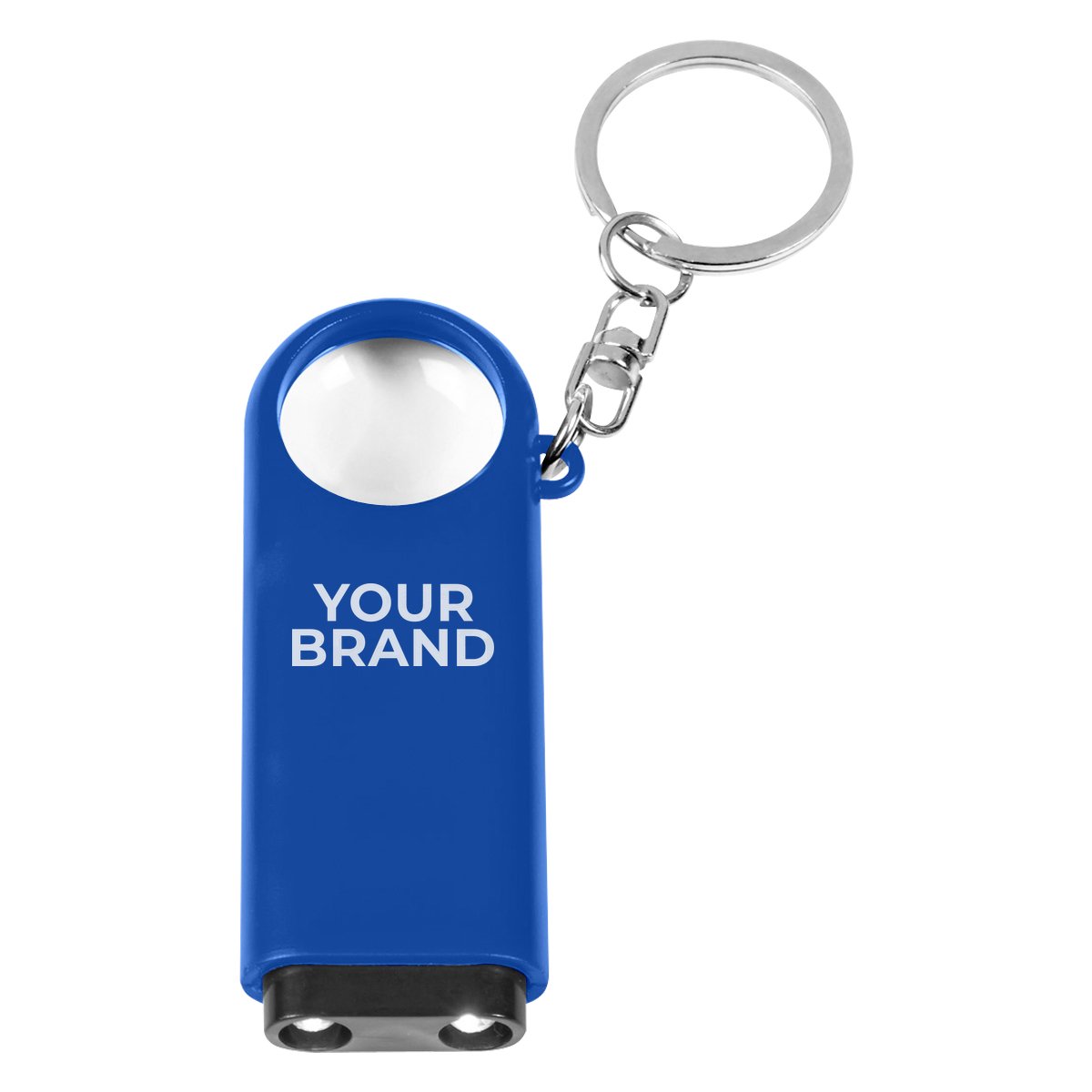 Magnifier And LED Light Key Chain