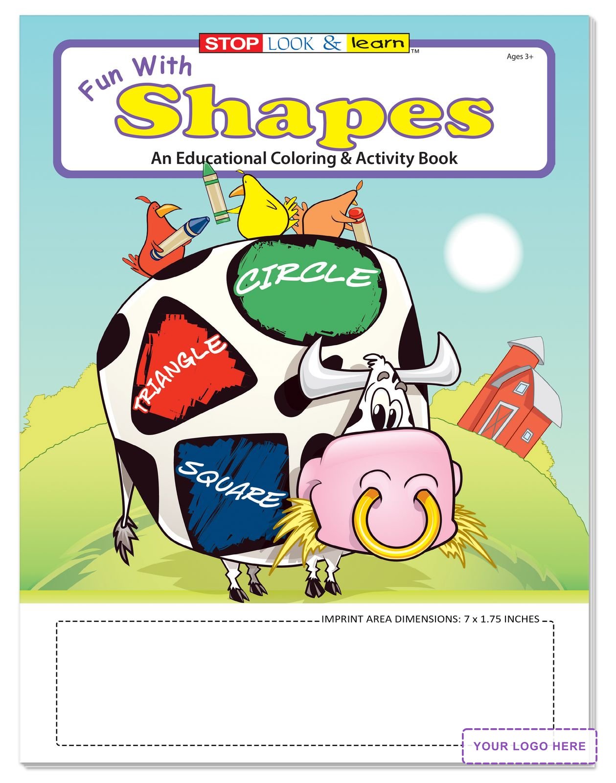 COLORING SET - Fun With Shapes Coloring Book Fun Pack